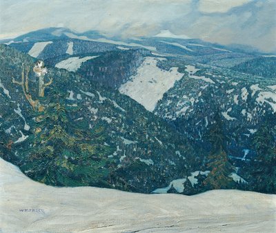 Paisaje de las montañas Jizera de Franz Wilhelm Jäger