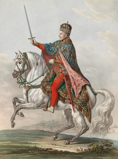 Emperador Fernando I de Austria (1793-1875), Rey de Hungría. de Franz Wolf