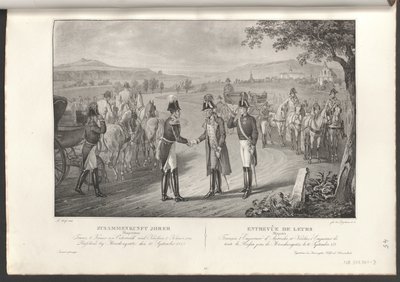 Encuentro del emperador Francisco I con el emperador Nicolás I de Rusia de Franz Wolf
