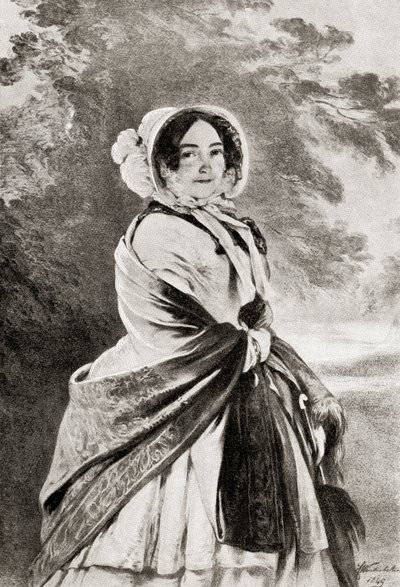 Victoria, duquesa de Kent y Strathearn, del libro "V.R.I. Her Life and Empire", del Marqués de Lorne (impresión) de Franz Xaver  Winterhalter (after)