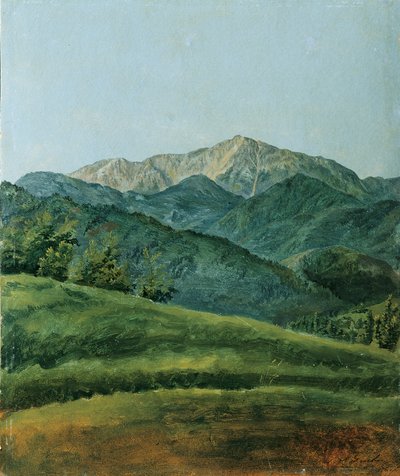 la montaña nevada de Franz Xaver Gruber