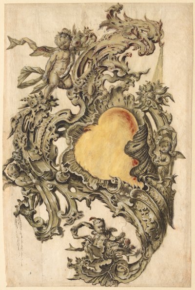 Cartucho con putti de Franz Xaver Habermann