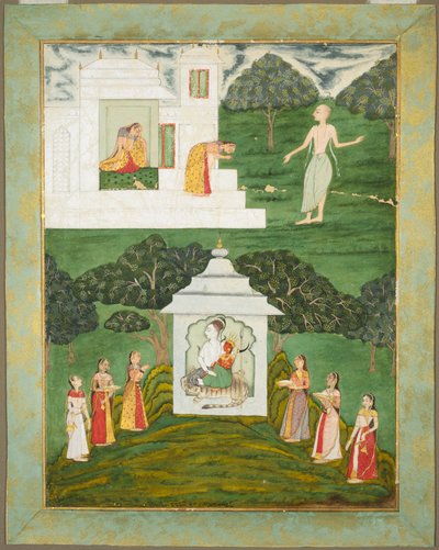 Worship of Shiva de Franz Xaver Habermann
