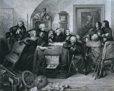 La apertura del testamento de Franz Xaver Stöber