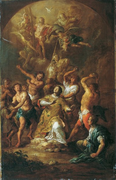 Lapidación de San Esteban de Franz Xaver Wagenschon