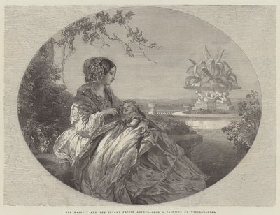 Su Majestad y el Príncipe Infante Arturo de Franz Xaver Winterhalter