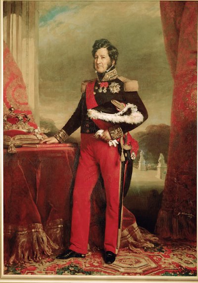 El rey Luis Felipe con su uniforme de teniente general de Franz Xaver Winterhalter