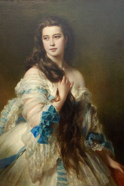 Nadezhda Nikolayevna Rimskaya-Korsakova de soltera Purgold, c. 1870 de Franz Xaver Winterhalter