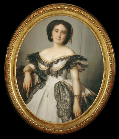 Portrait de femme - retrato de una dama ... de Franz Xaver Winterhalter