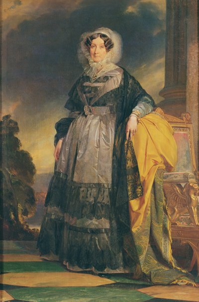 Retrato de Adelaida de Orleans (1777-1848), Mademoiselle de Chartres, conocida como Madame Adelaida de Franz Xaver Winterhalter