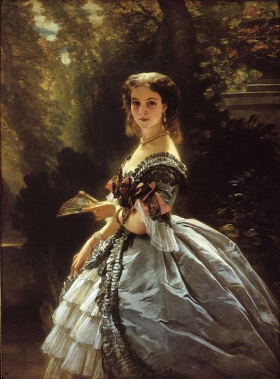 Retrato de la Condesa Elizabeth Esperovna Trubetskaya, nacida Belosselskaya-Belozerskaya 1834-1907, 18 de Franz Xaver Winterhalter