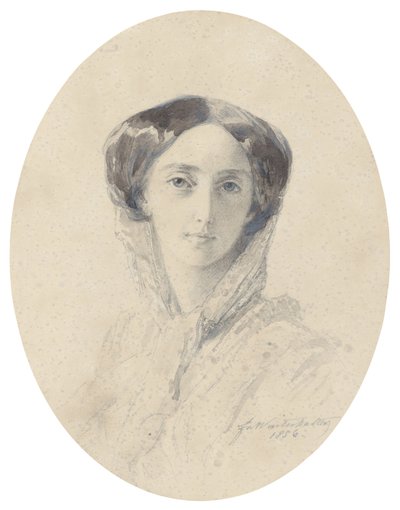Retrato de la Gran Duquesa Olga Nikolaevna de Rusia 1822-1892, Reina de Wurtemberg de Franz Xaver Winterhalter