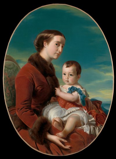 Retrato de Imperatriz Eugenia con el Príncipe Imperial de Franz Xaver Winterhalter