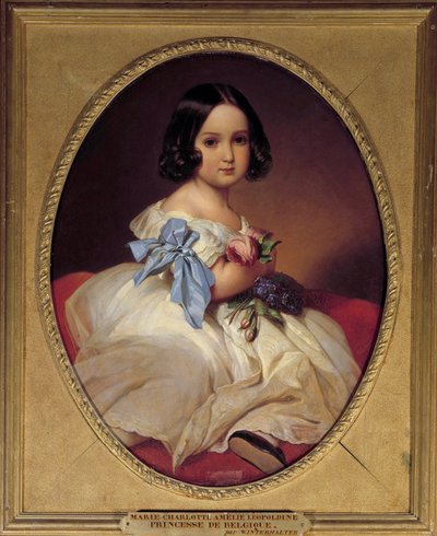 Retrato de María Carlota Amalia de Sajonia, Emperatriz de México (1840-1927) de Franz Xaver Winterhalter