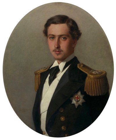 Retrato del Príncipe Alfredo 1844-1900, luego Duque de Edimburgo, 1865 de Franz Xaver Winterhalter