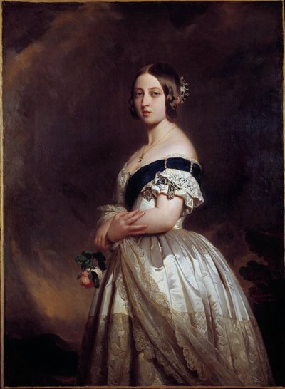 Retrato de Victoria I, Reina de Inglaterra de Franz Xaver Winterhalter