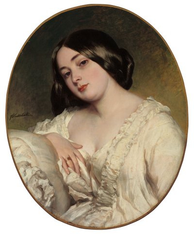 Retrato de una dama de Franz Xaver Winterhalter