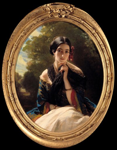 Retrato de la princesa de Sayn Wittgenstein Sayn (Sayn-Wittgenstein) de Franz Xaver Winterhalter
