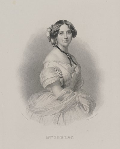 Retrato de la cantante de ópera Henriette Sontag 1806-1854, c. 1850 de Franz Xaver Winterhalter