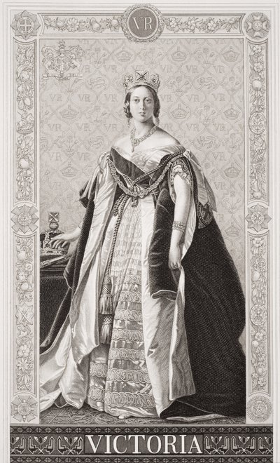 Reina Victoria (1819-1901) de `Illustrations of English and Scottish History