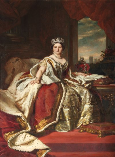 Reina Victoria, copiado por John Hanson Walker RA, 1879 de Franz Xaver Winterhalter