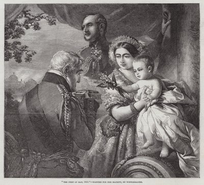 El Primero de Mayo, 1851, pintado para Su Majestad de Franz Xaver Winterhalter