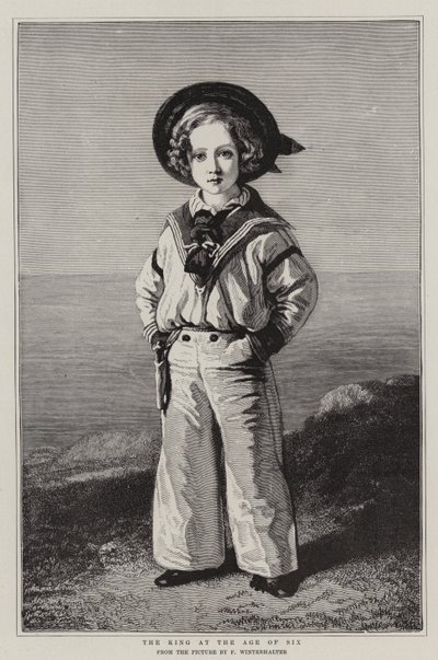 El Rey a la edad de seis años de Franz Xaver Winterhalter