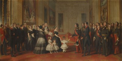 Recepción de Luis Felipe, rey de Francia, en el castillo de Windsor, 8 de octubre de 1844 de Franz Xaver Winterhalter