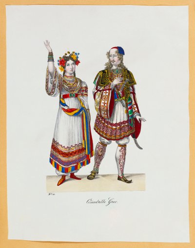Una colección de disfraces, 1827 de Franz Xavier Nachtmann