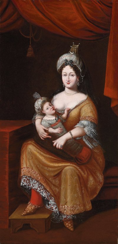 Kösem Sultan y su hijo, el futuro Sultán Murad IV o Sultán Ibrahim, segundo cuarto del siglo XVII de Franz and Gemminger Herrmann