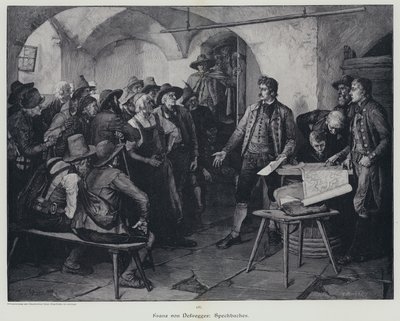 Josef Speckbacher, líder de la rebelión del Tirol contra el dominio de Napoleón I de Franz von (after) Defregger