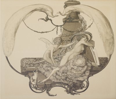 Diseño para un ex libris de Franz von Bayros