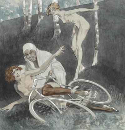 Ilustración erótica de Franz von Bayros