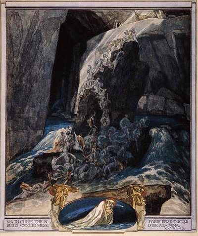 Ilustración de la Divina Comedia de Dante, Infierno, Canto XXIII, 1921 de Franz von Bayros