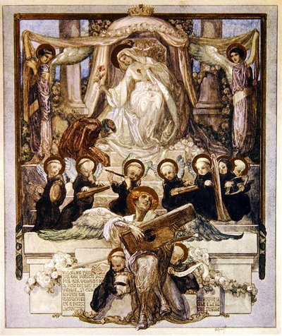 Ilustración de la Divina Comedia de Dante, Paraíso, Canto XXXIII, 1921 de Franz von Bayros
