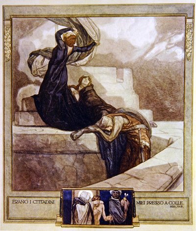 Ilustración de la Divina Comedia de Dante, Purgatorio, Canto XIII: 115, 1921 de Franz von Bayros