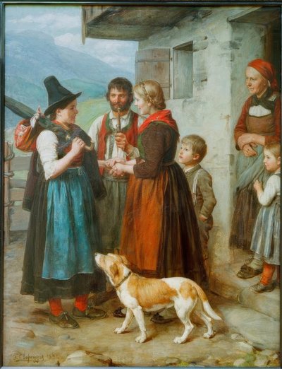 Huéspedes bienvenidos de Franz von Defregger