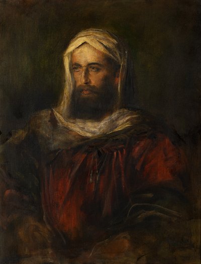 Retrato de Hermann Levi con traje oriental de Franz von Lenbach