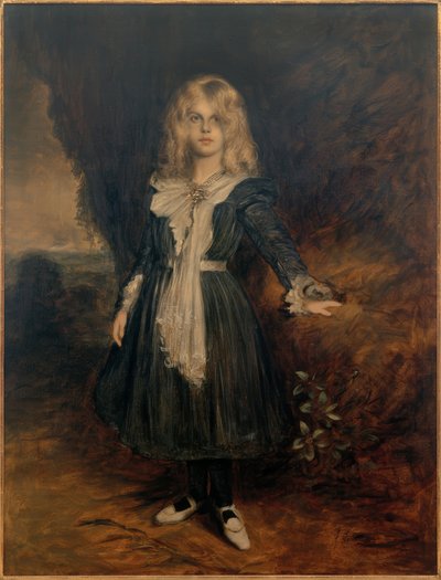 Retrato de la hija Marion de Franz von Lenbach