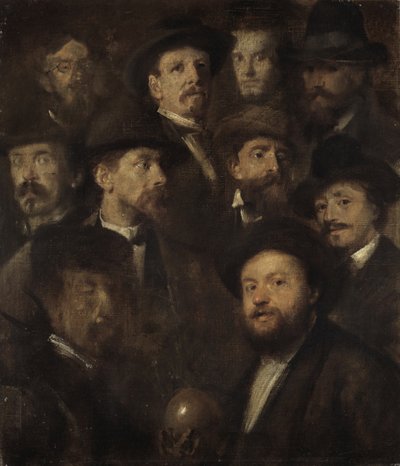 Bowling Society - Diez retratos de artistas de Franz von Lenbach