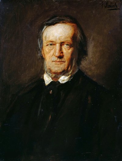 Retrato de Richard Wagner 1813-1883 de Franz von Lenbach