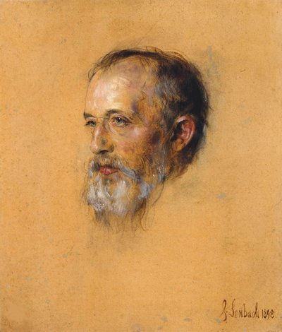 Retrato del director y compositor Hermann Levi 1839-1900, 1898 de Franz von Lenbach