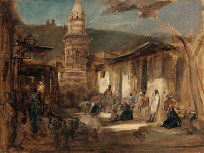 calle en el cairo de Franz von Lenbach