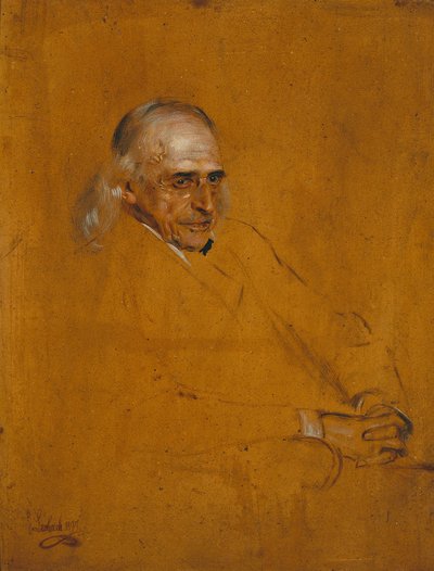 Theodor Mommsen. Estudio de Franz von Lenbach