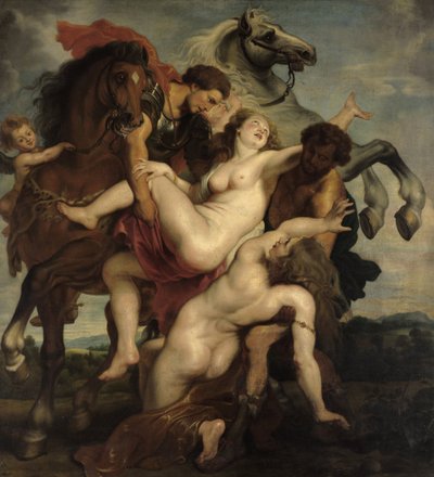 Las hijas de Leucipo, copia según el cuadro de Rubens en Munich de Franz von Lenbach, Peter Paul Rubens