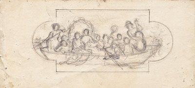 Fiesta de bodas en un barco de Franz von Matsch