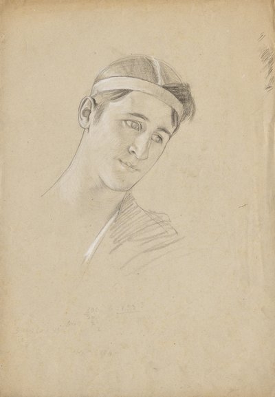 Estudio de cabeza para Aquiles de Franz von Matsch