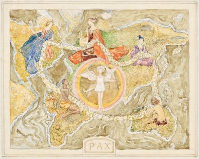 Pax (¿diseño para un tapiz) de Franz von Matsch