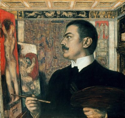 Autorretrato en el estudio de Franz von Stuck