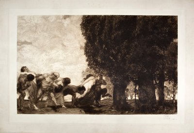 Bacantes, sátiros y ninfas de Franz von Stuck